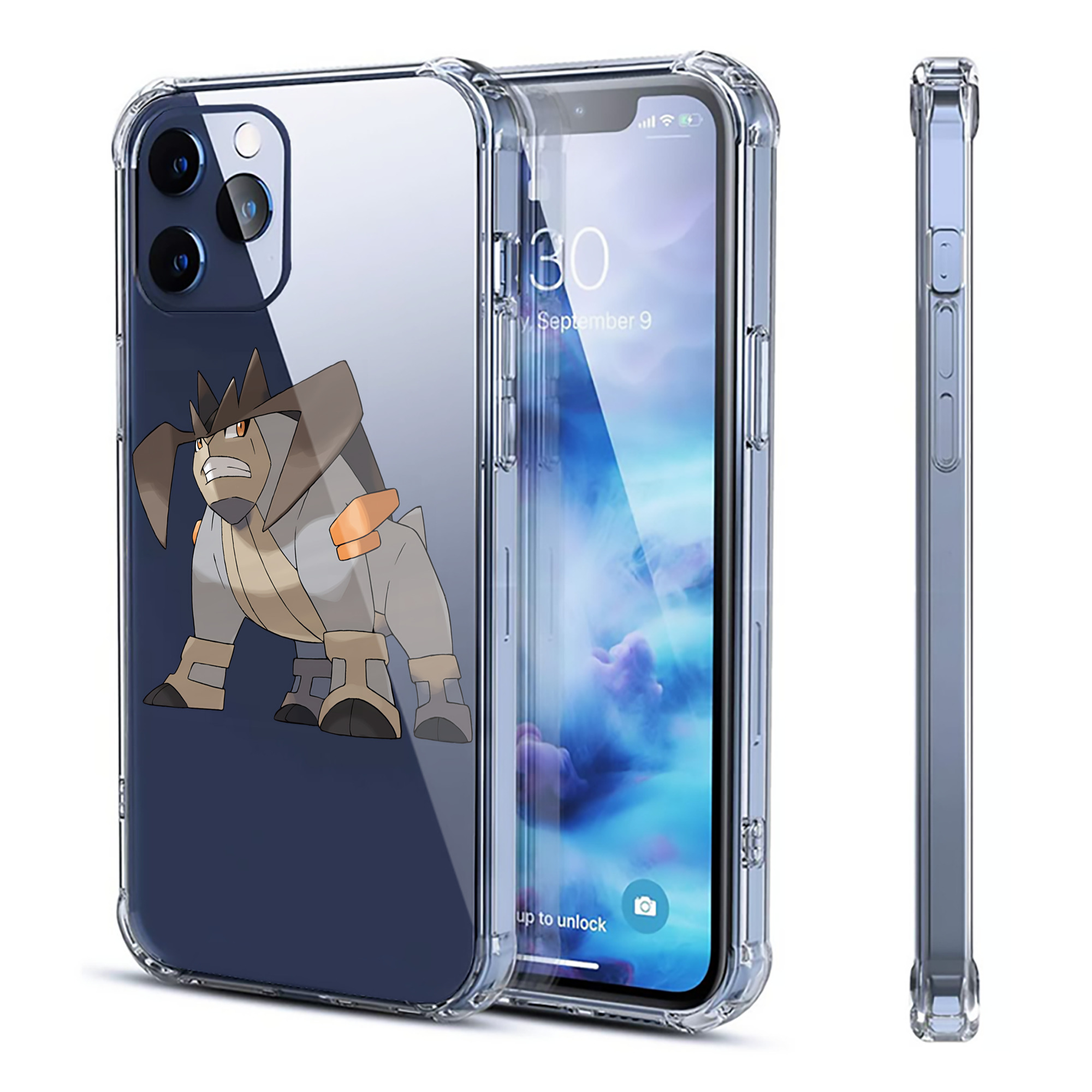 （画像用） ポケットモンスター Pokémon 【iPhone 12シリーズ対応】透明スマホケース（クリアソフトケース）